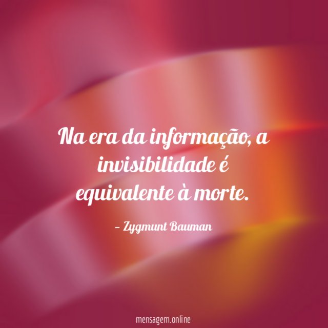 Na era da informação