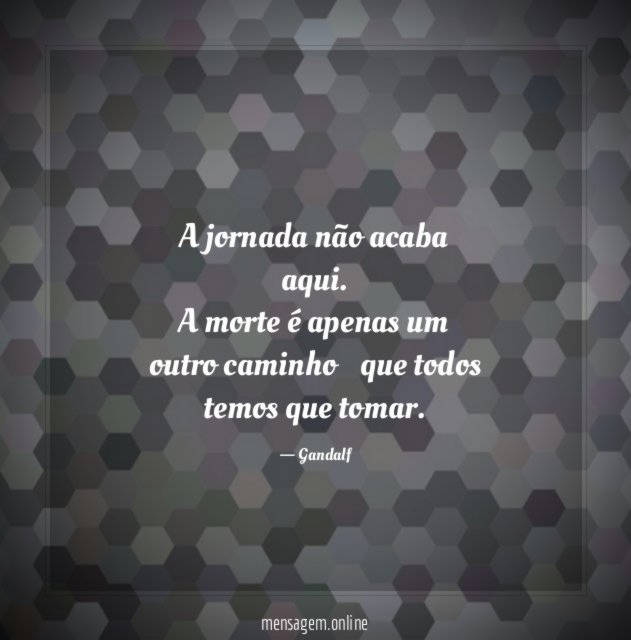 A jornada não acaba aqui