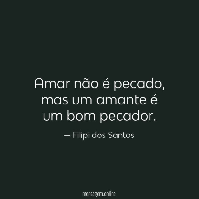 Amar não é pecado