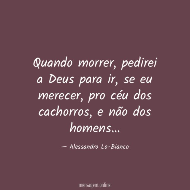 Quando morrer