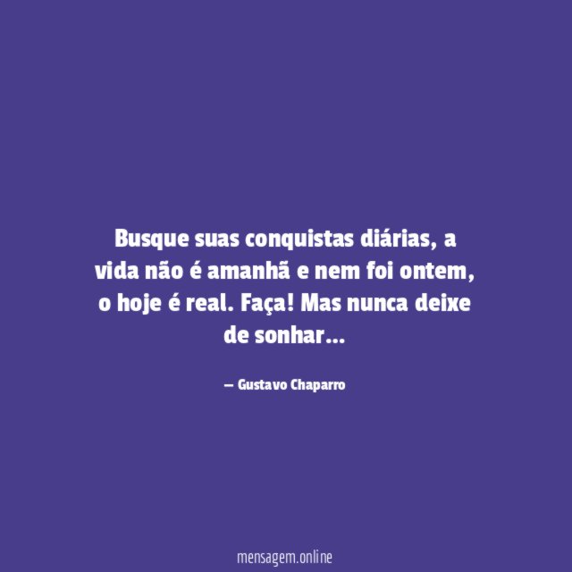 Busque suas conquistas diárias