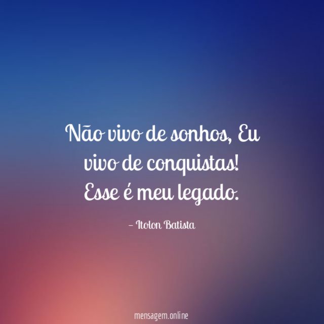 Não vivo de sonhos