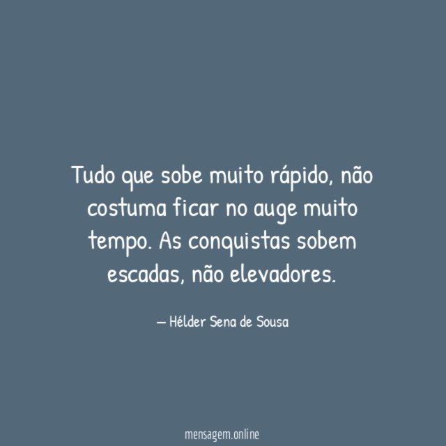 Tudo que sobe muito rápido