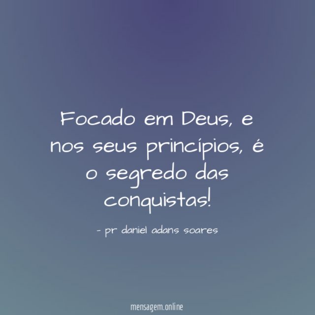 Focado em Deus