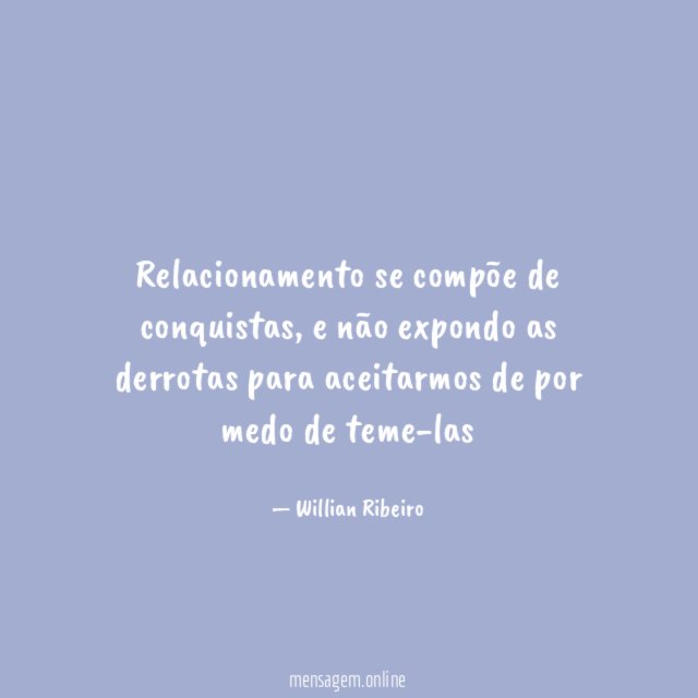 Relacionamento se compõe de conquistas
