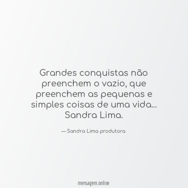Grandes conquistas não preenchem o vazio