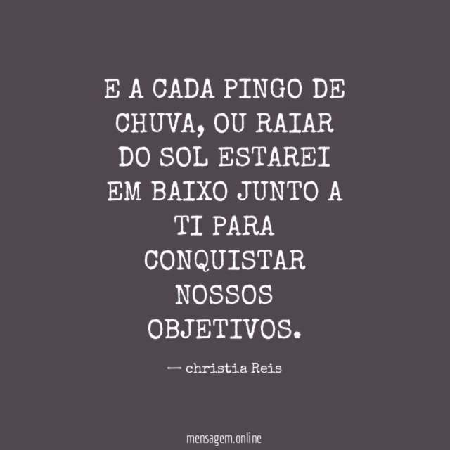 E A CADA PINGO DE CHUVA
