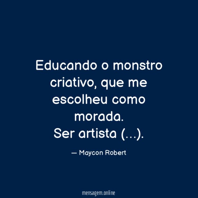 Educando o monstro criativo