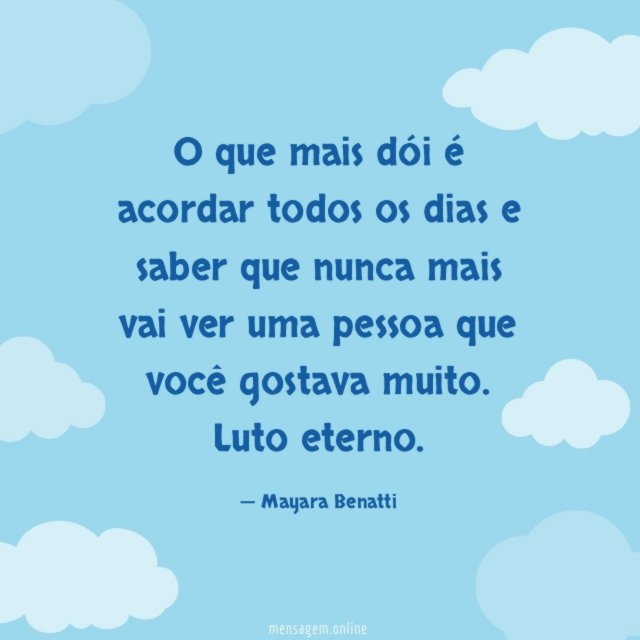 O que mais dói é acordar todos os