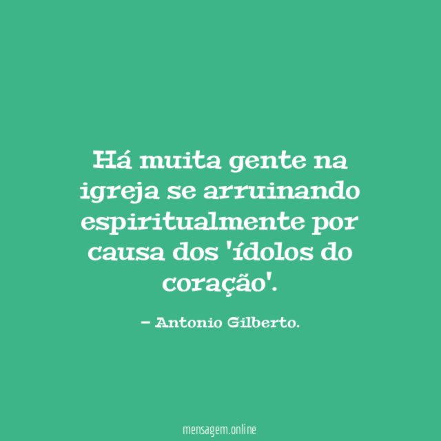 Há muita gente na igreja se arruinando espiritualmente