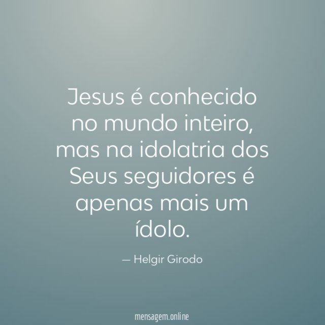 Jesus é conhecido no mundo inteiro