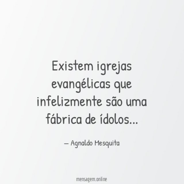 Existem igrejas evangélicas que infelizmente são uma fábrica