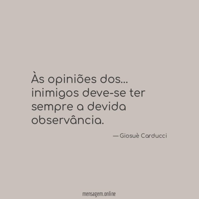 Às opiniões dos