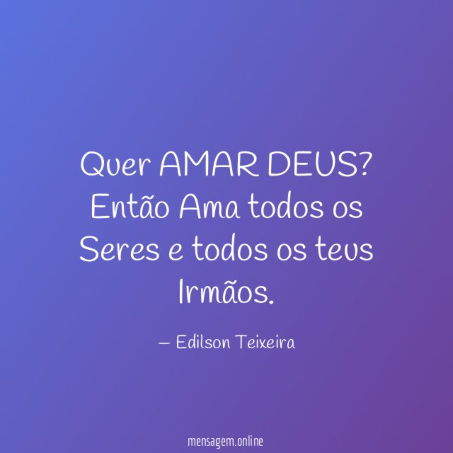 Quer AMAR DEUS