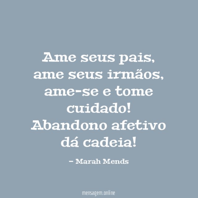 Ame seus pais