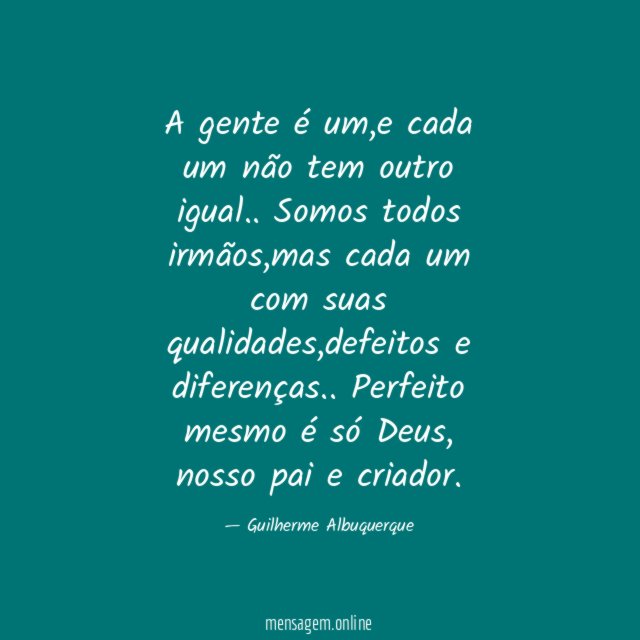 A gente é um