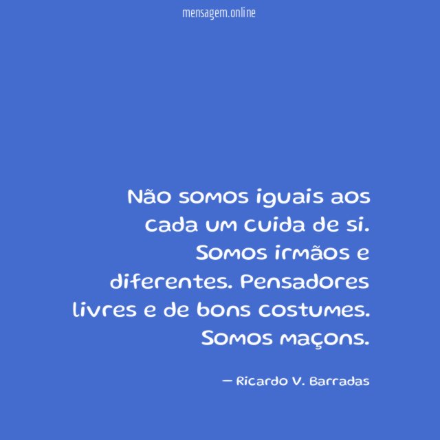Não somos iguais aos cada um cuida de si
