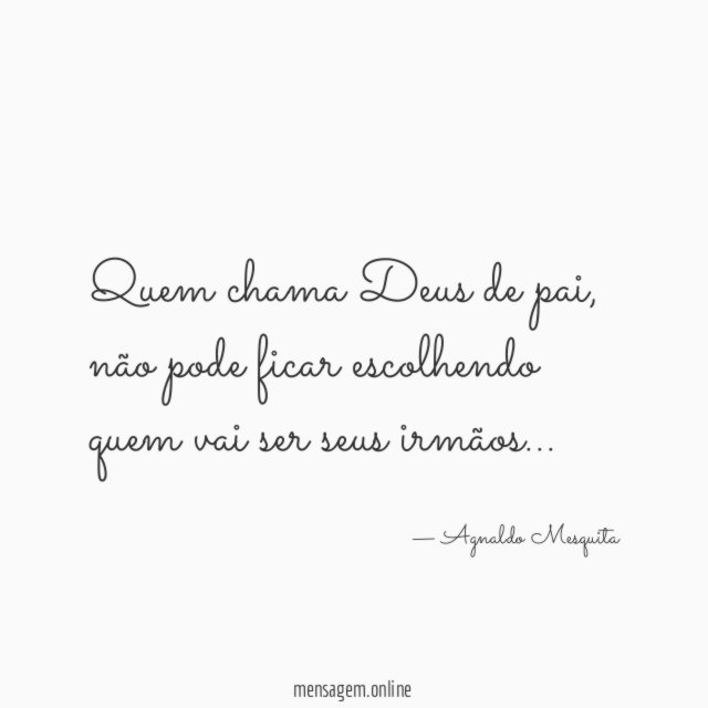 Quem chama Deus de pai
