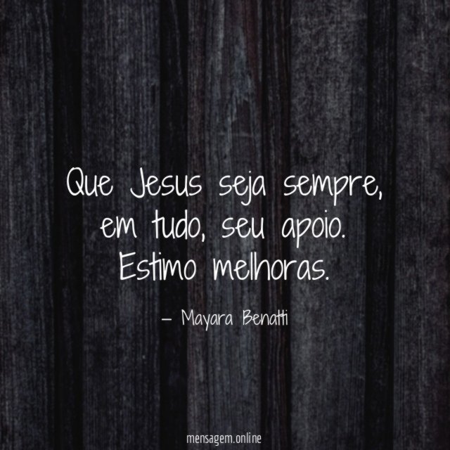 Que Jesus seja sempre