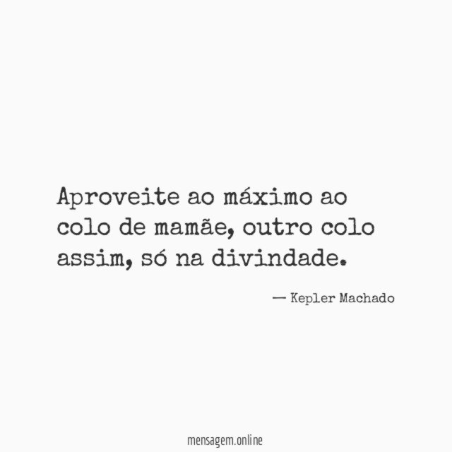 Aproveite ao máximo ao colo de mamãe