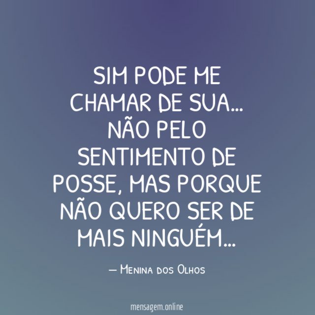 Sim pode me chamar de Sua