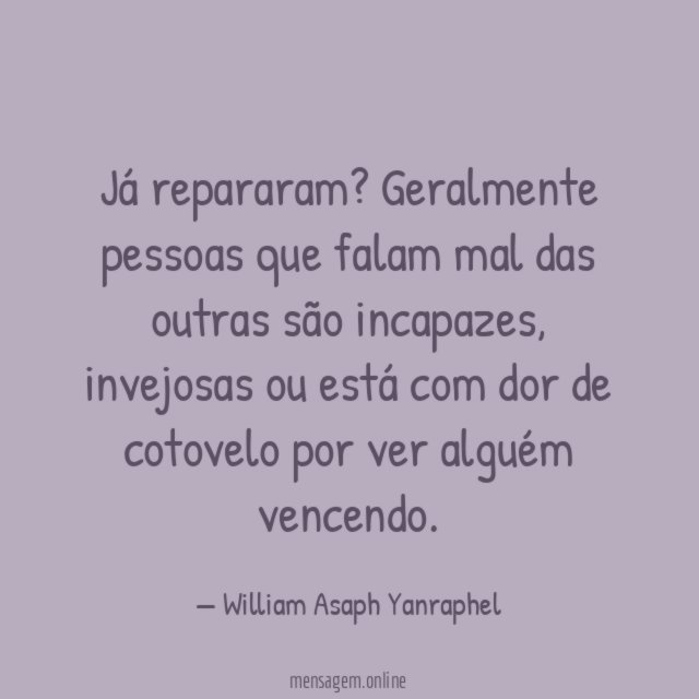 Já repararam