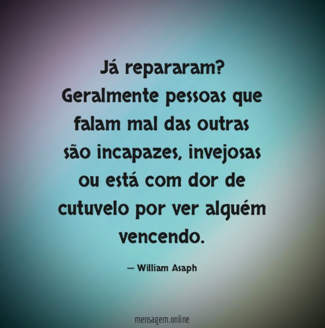 Já repararam