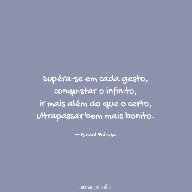 supéra-se em cada gesto