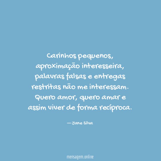 Carinhos pequenos