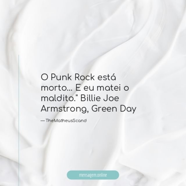 O Punk Rock está morto