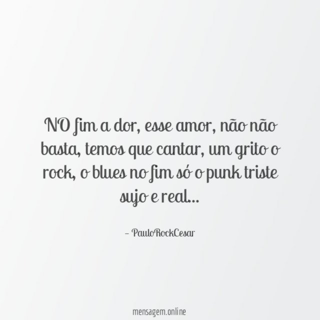 NO fim a dor