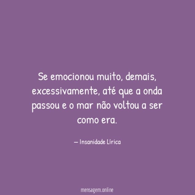 Se emocionou muito