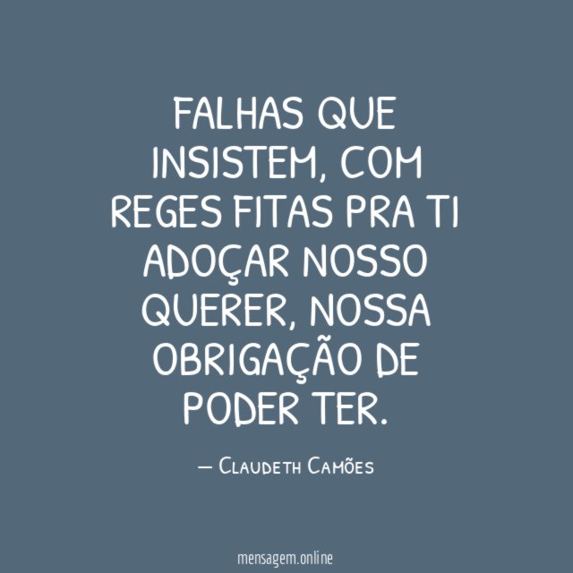 Falhas que insistem