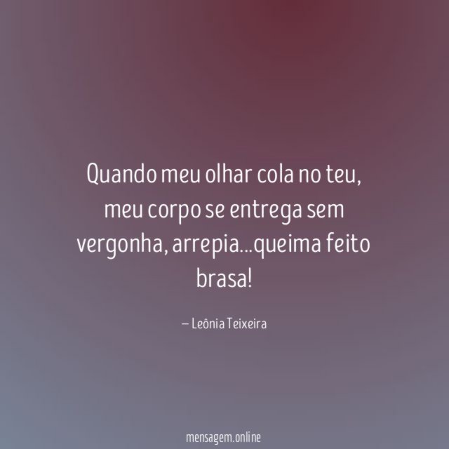 Quando meu olhar cola no teu