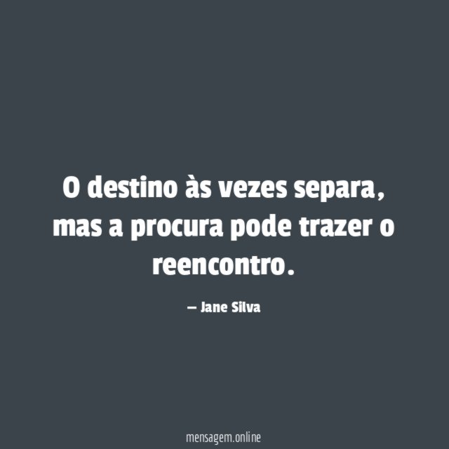 O destino às vezes separa