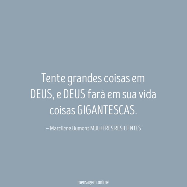 Tente grandes coisas em DEUS