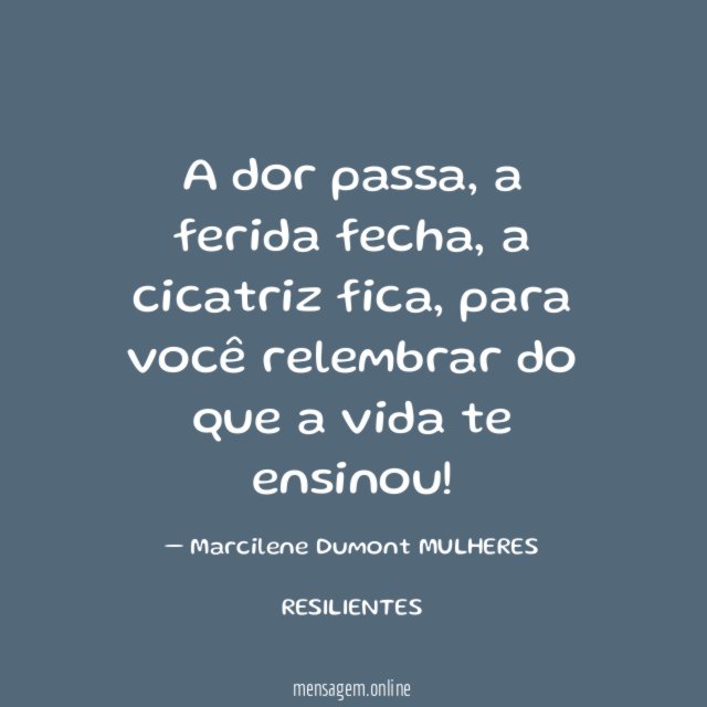 A dor passa
