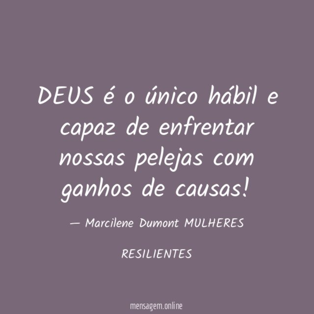 DEUS é o único hábil e capaz de