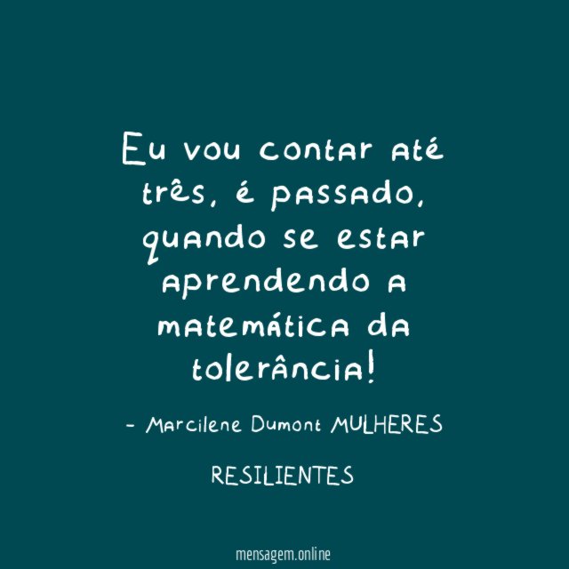 Eu vou contar até três