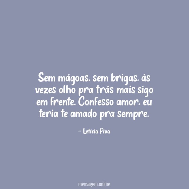Sem mágoas