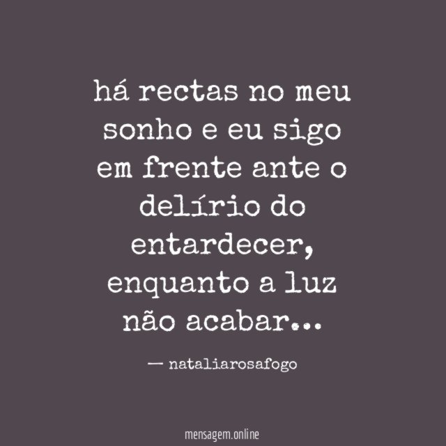 há rectas no meu sonho e eu sigo