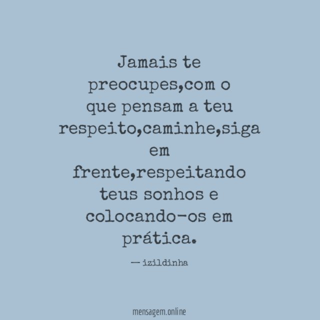 Jamais te preocupes