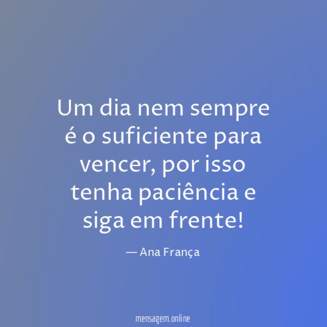 Um dia nem sempre é o suficiente para vencer