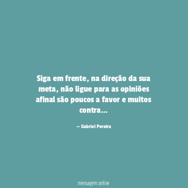 Siga em frente