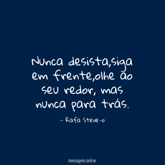Nunca desista