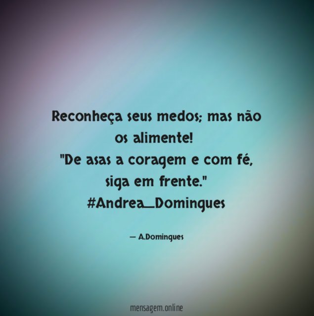 Reconheça seus medos