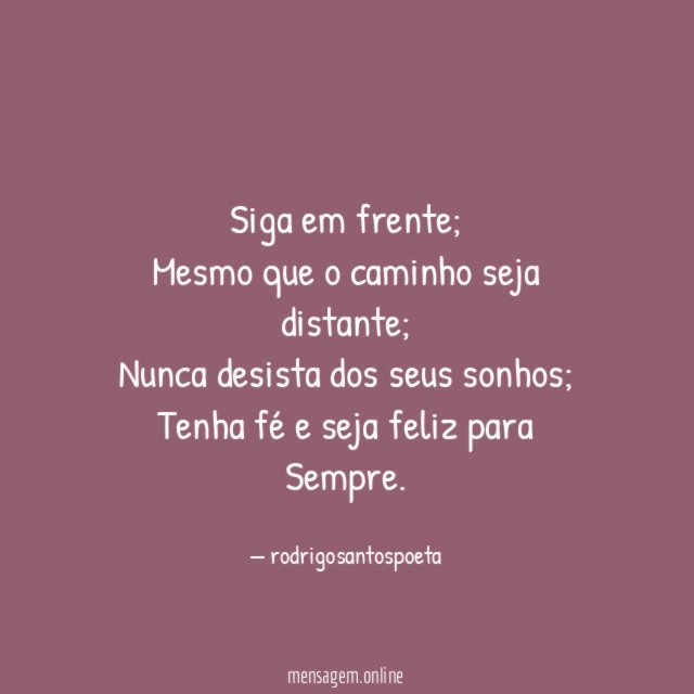 Siga em frente