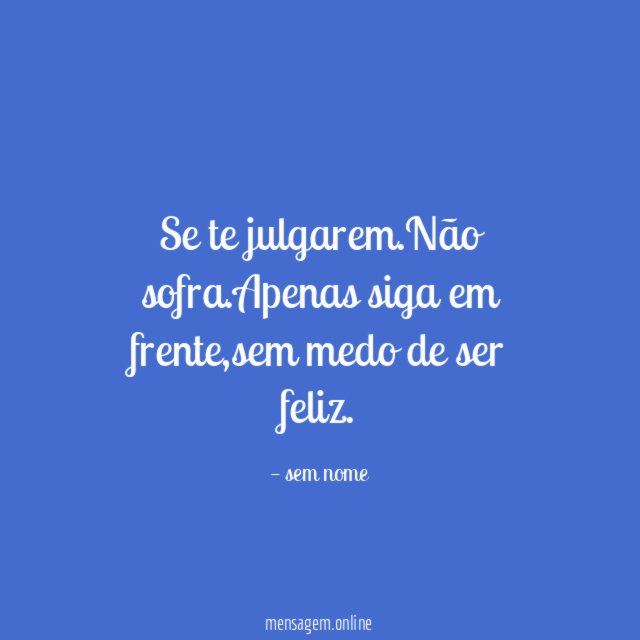 Se te julgarem