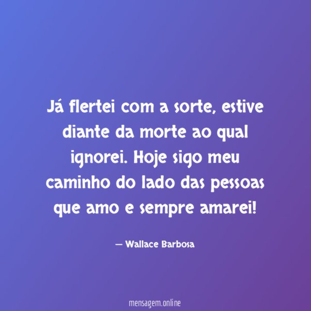 Já flertei com a sorte