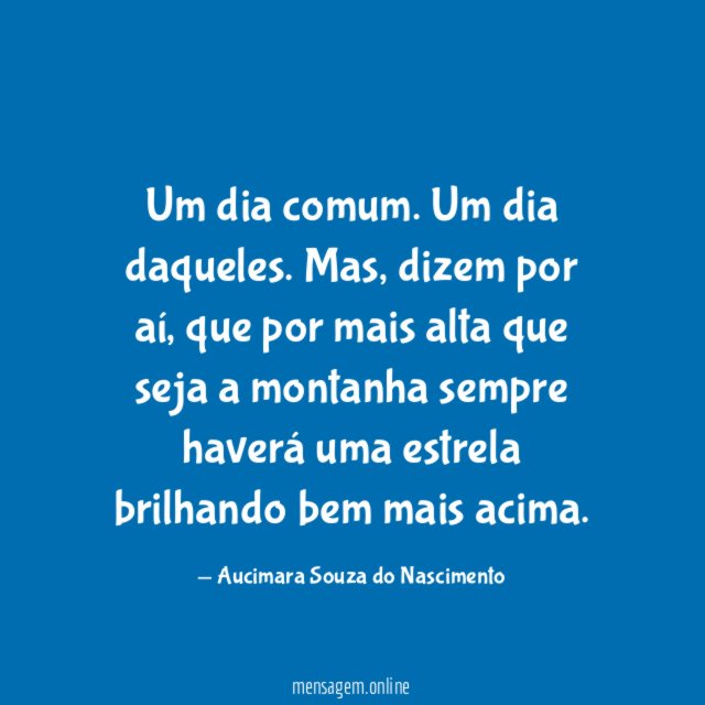 Um dia comum